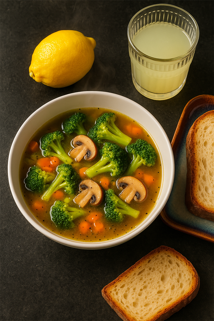 Broccoli and Mushroom Soup