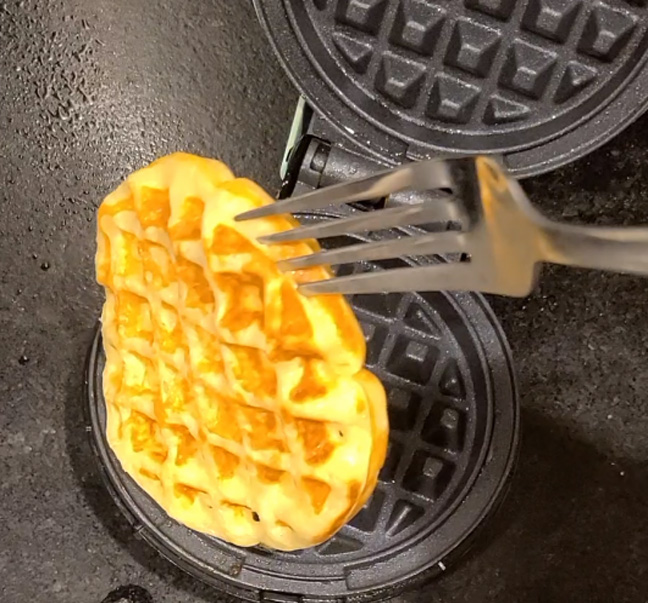 Cinnamon Sugar Sourdough Waffles