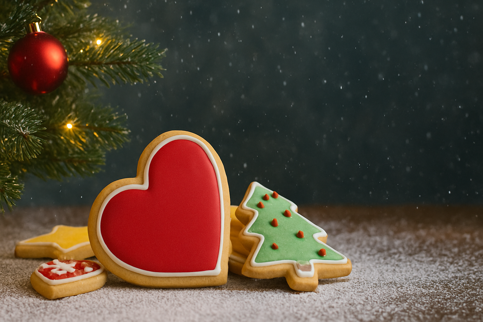 Homemade Christmas sugar cookies